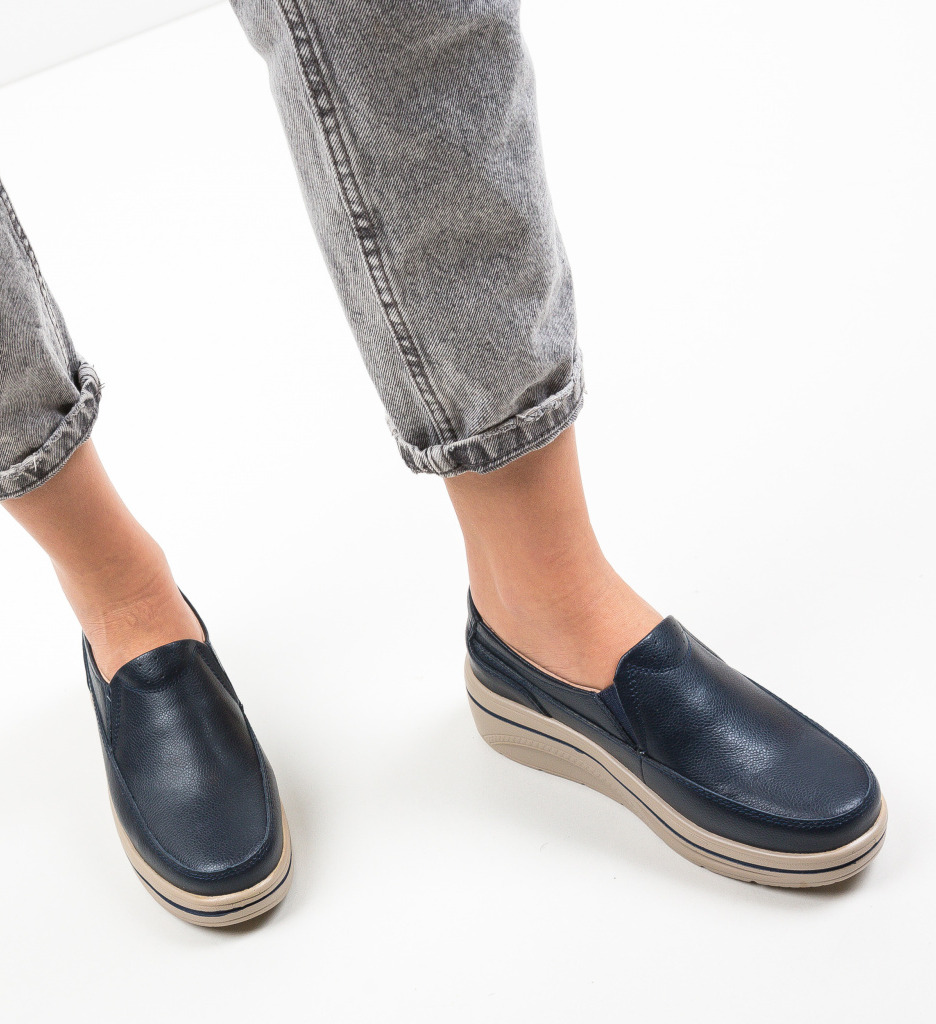 Pantofi Casual Rankin Bleumarin Confort - imagine 2