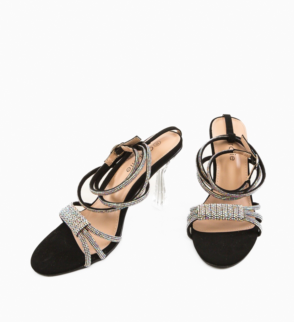 Sandale cu Toc Jenson Negre - Eleganță și Stil - imagine 5
