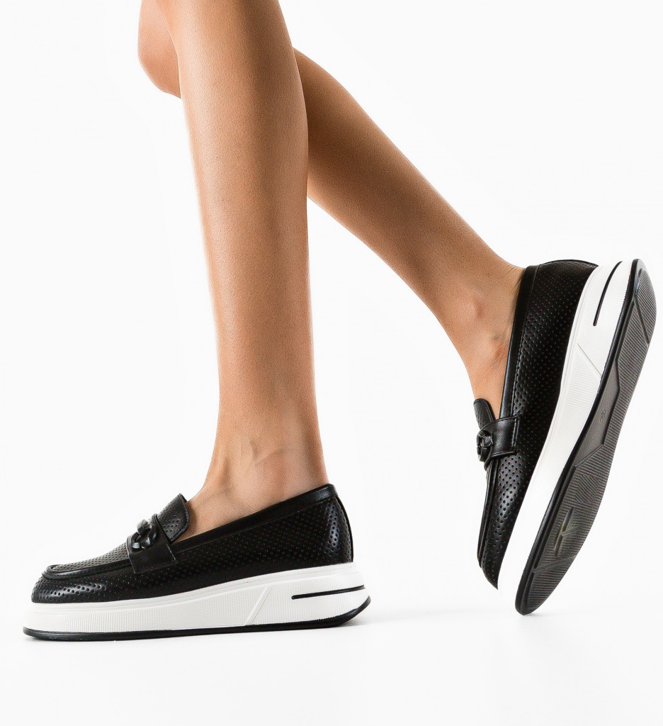 Pantofi Casual Mirrey Negre - Stil și Confort - imagine 3