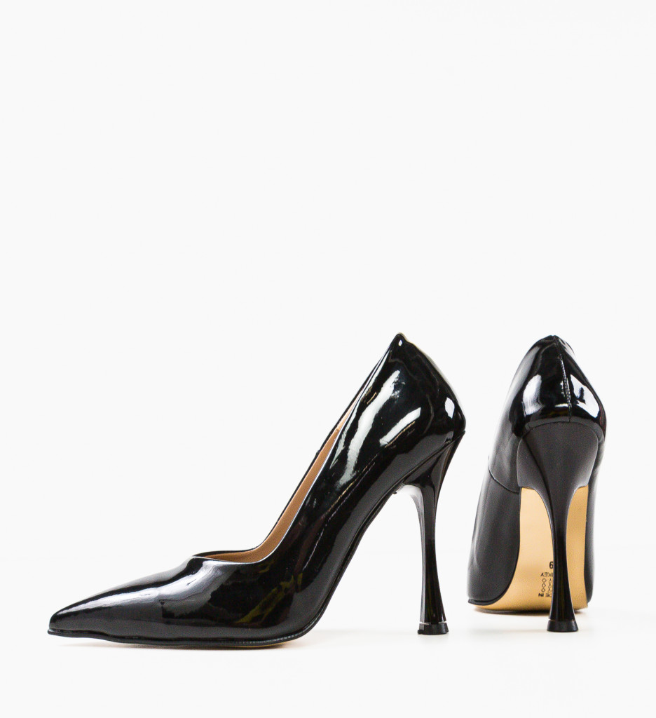 Pantofi cu Toc Limoncelo Negri | Eleganță Maximă - imagine 6