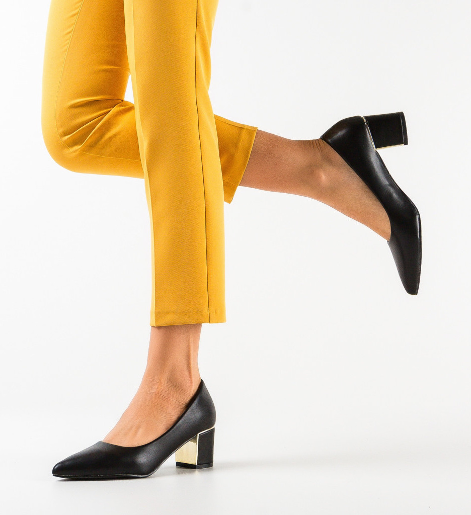 Pantofi Dama Gavin Negru | Eleganță Asigurată