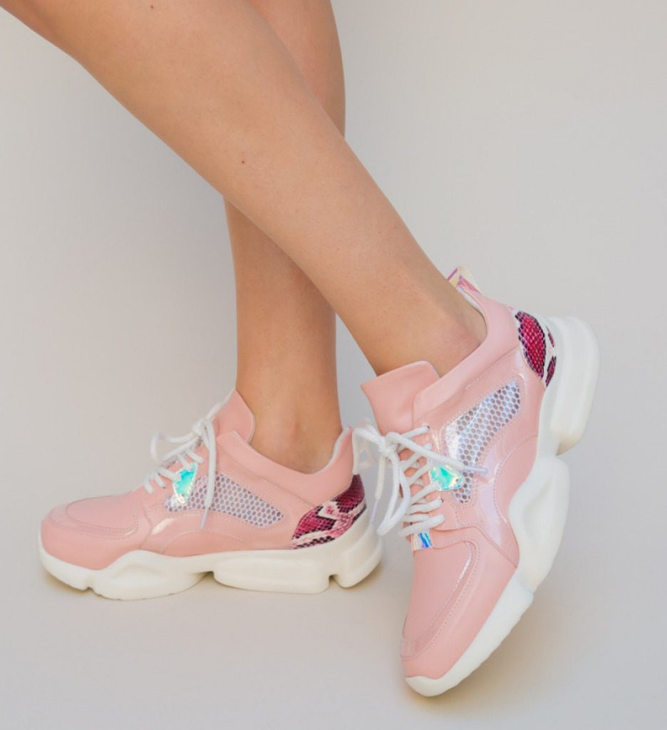 Pantofi Sport Simfon Roz - Confort și Stil - imagine 4