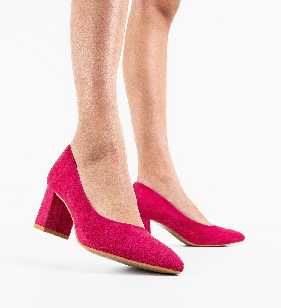 Pantofi Brook Fuchsia | Toc Elegant - imagine 2