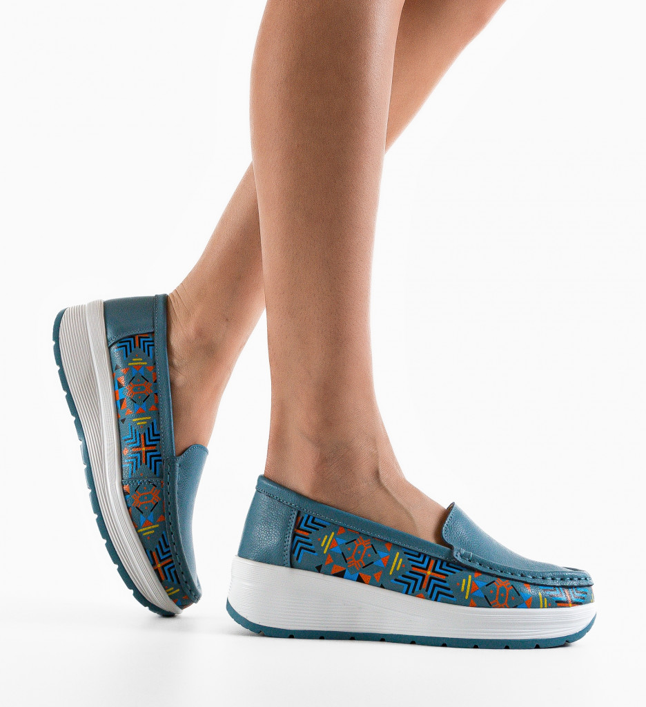 Pantofi Casual Albastri - Stil și Confort - imagine 2