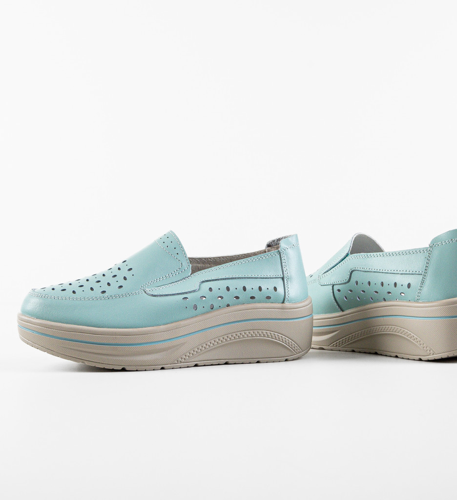 Pantofi Casual Albastri Olifram - imagine 8