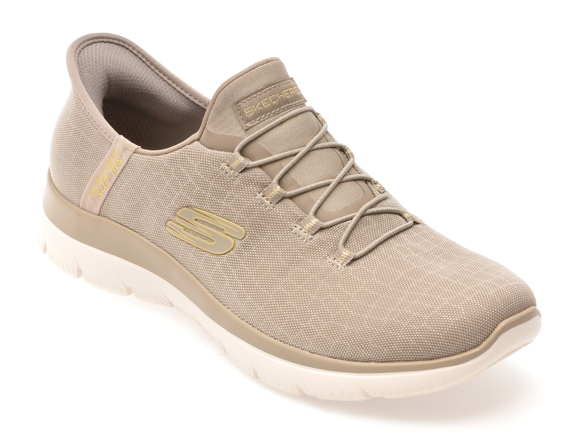 Pantofi SKECHERS SUMMITS Gri Confort Slip-On