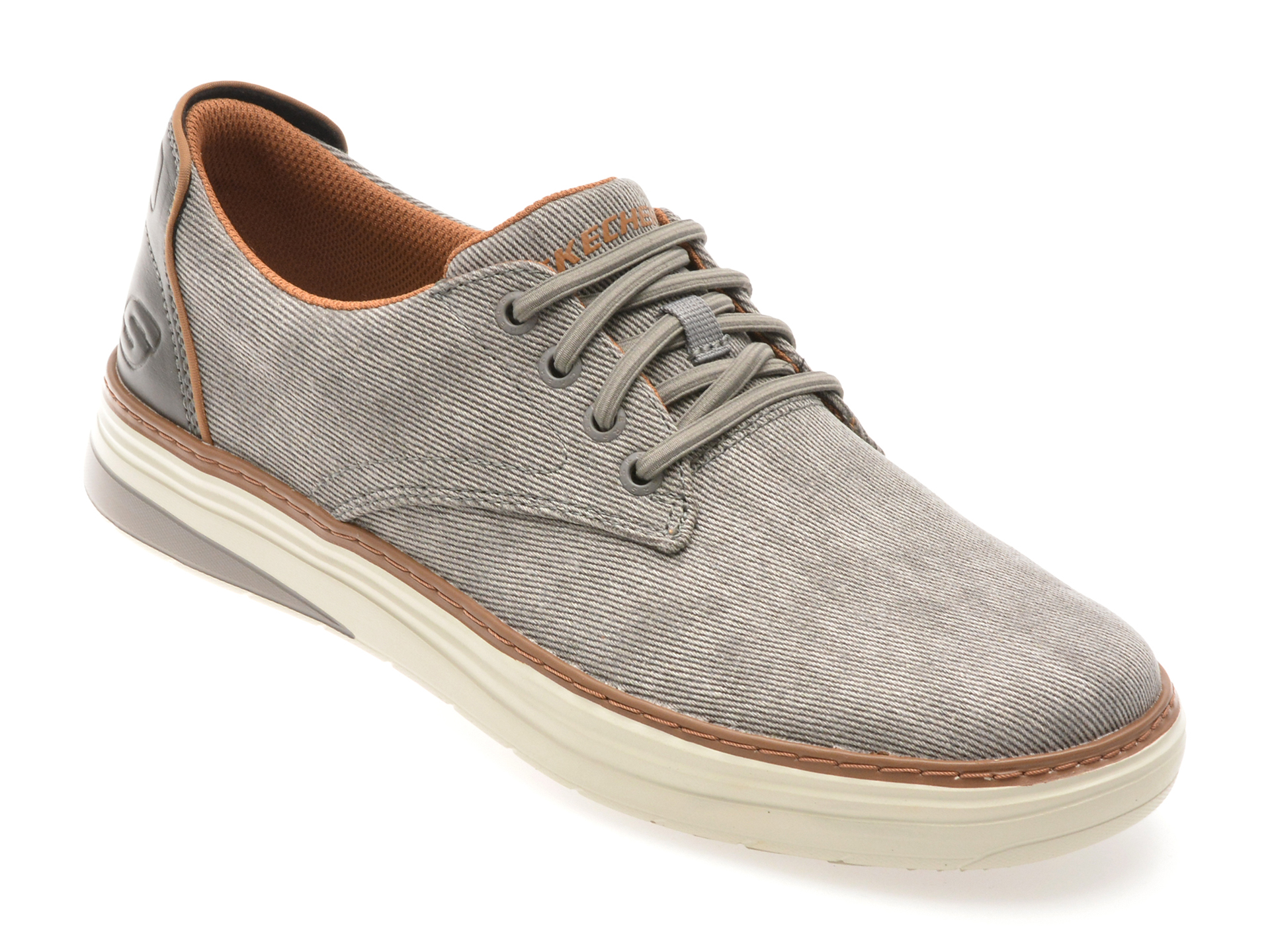 Pantofi Skechers Hyland Gri, Confort Slip-On