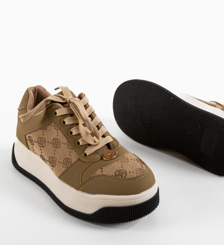 Sneakers Dama Guett Khaki | Confort Urban - imagine 7
