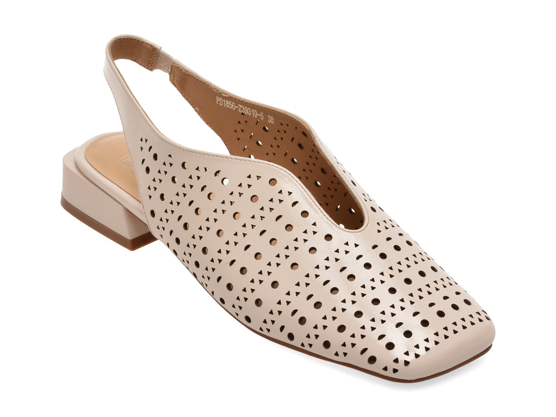 Pantofi Flavia Passini Bej Piele Lacuită