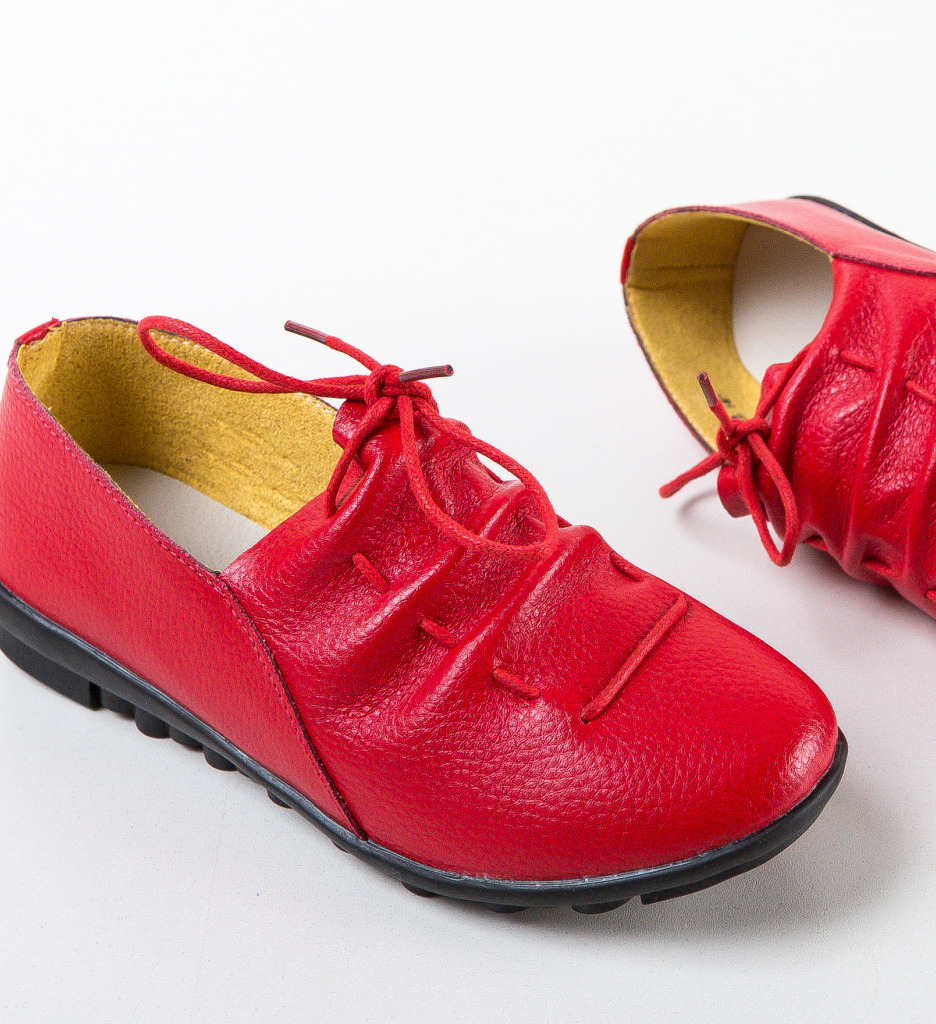 Pantofi Casual Dama Rosii - Confort si Stil - imagine 8