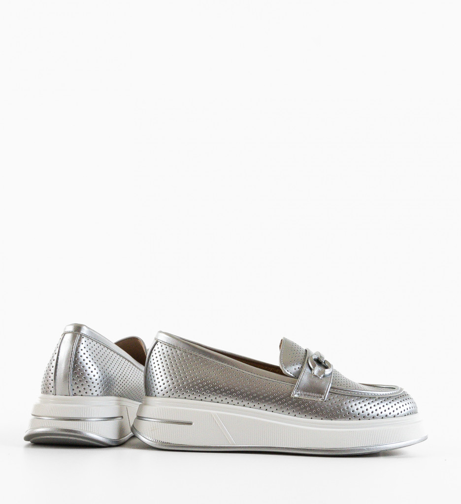 Pantofi Casual Mirrey Argintii - Stil și Confort - imagine 5