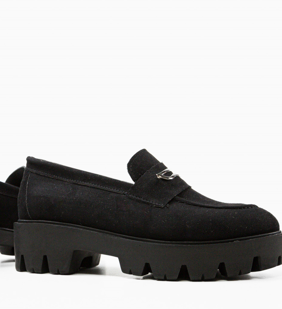 Pantofi Casual Negri Beikrols - Confort Stil - imagine 7