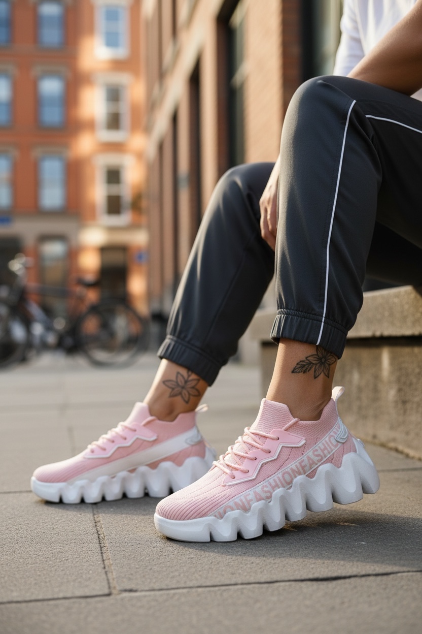 Adidasi Dama Casual Roz | Confort Superior - imagine 2