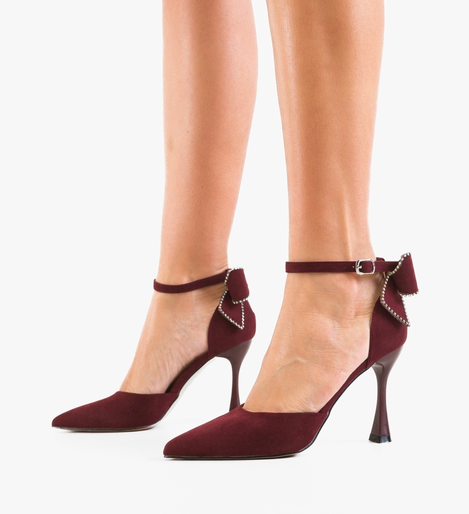 Pantofi Eleganti Burdy Grena | Depurtat