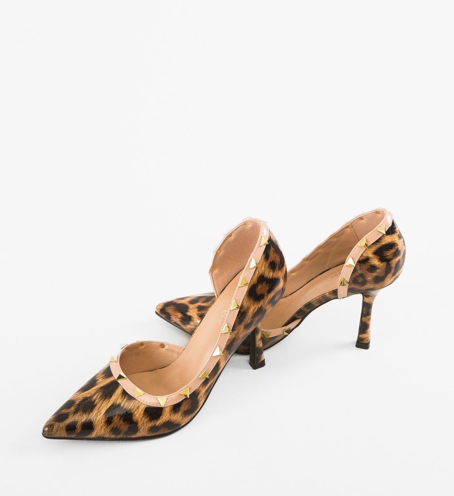 Pantofi Dama Jamshid Animal Print | Stil Unic - imagine 5