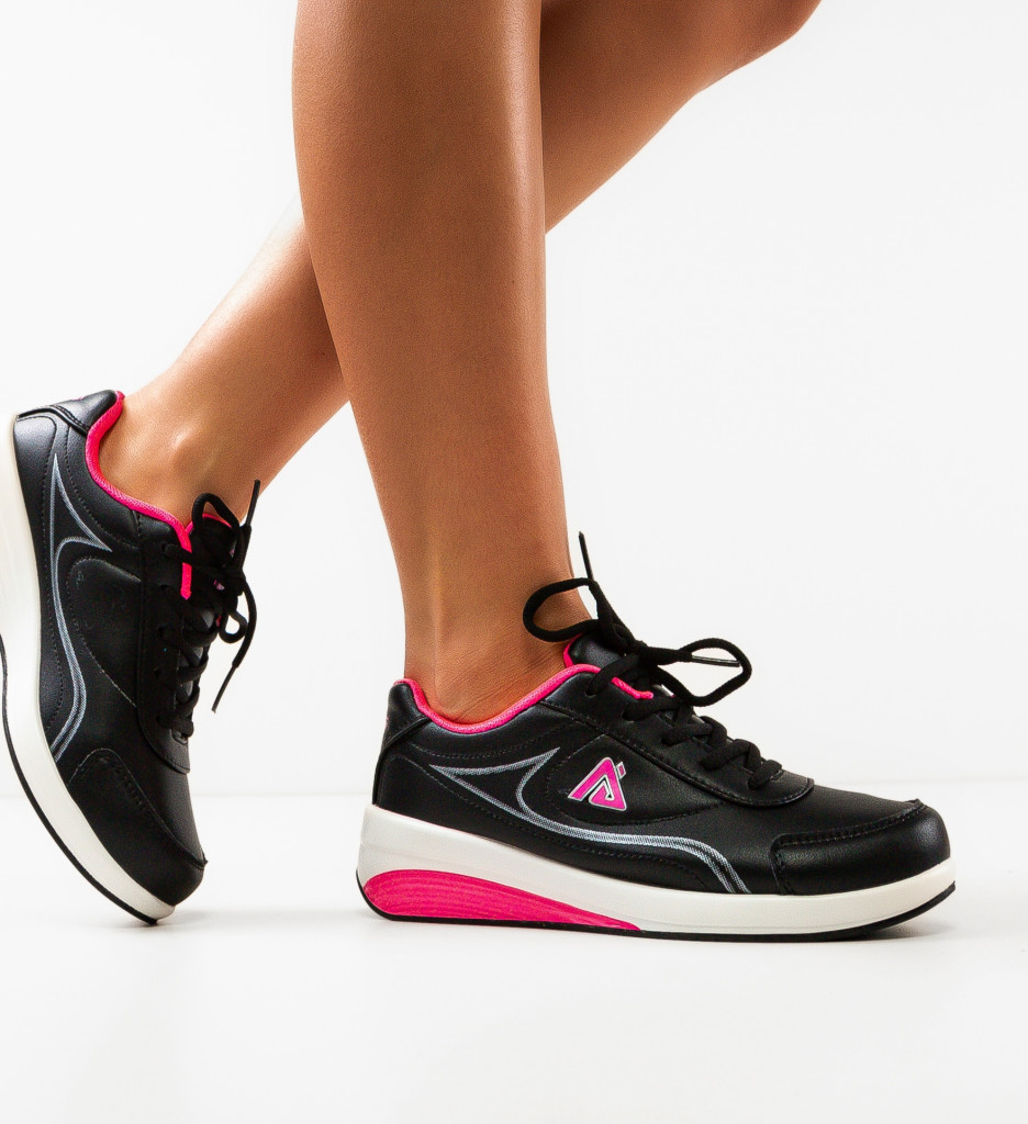 Sneakers Pokaza Negri | Confort și Stil Urban - imagine 2