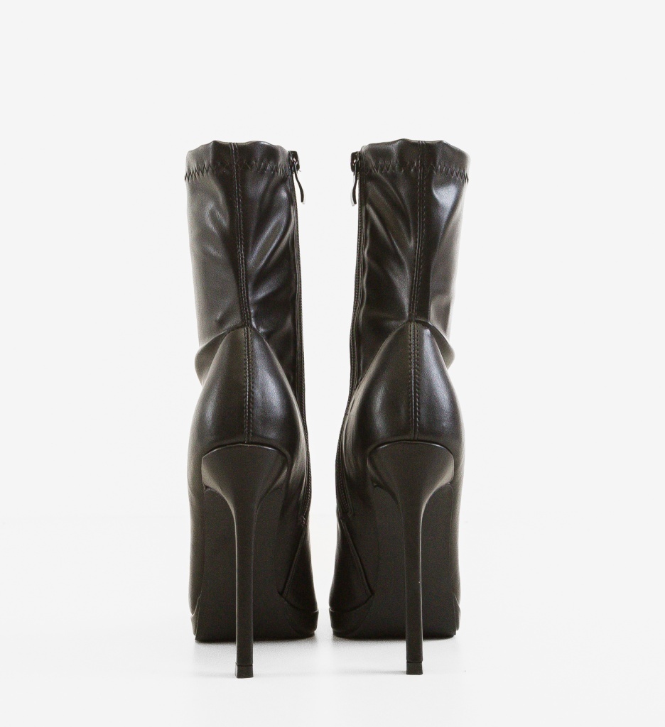 Botine Hamy Negre Depurtat - Eleganță și Confort - imagine 5