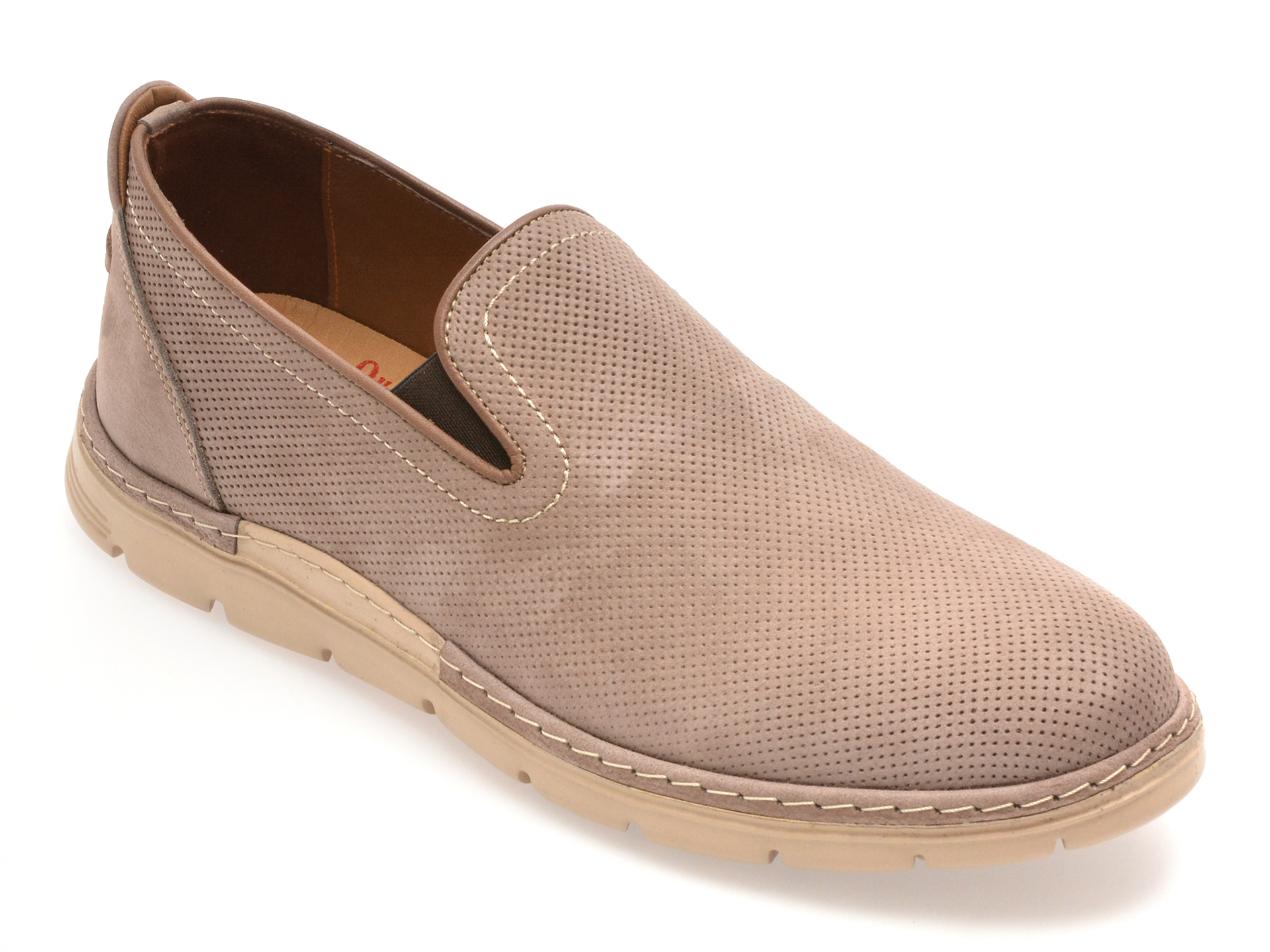 Pantofi OTTER Gri Nabuc E1972 | Casual Eleganți