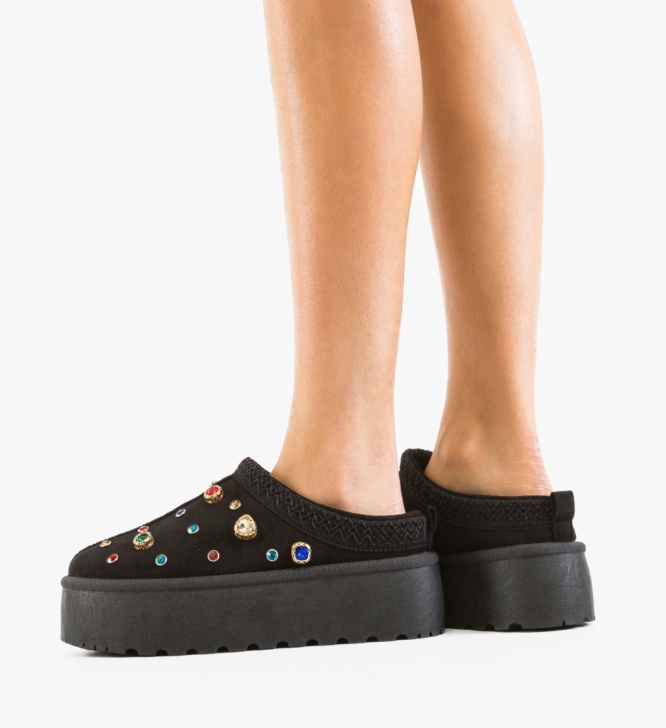 Cizme Ug Ulopas Negre Confortabile | Depurtat - imagine 3