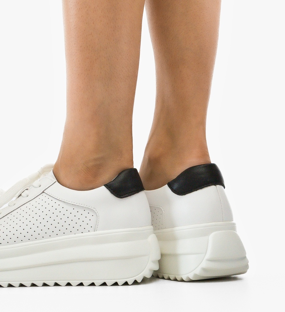Pantofi Casual Cazmi Albi – Confort & Stil - imagine 2