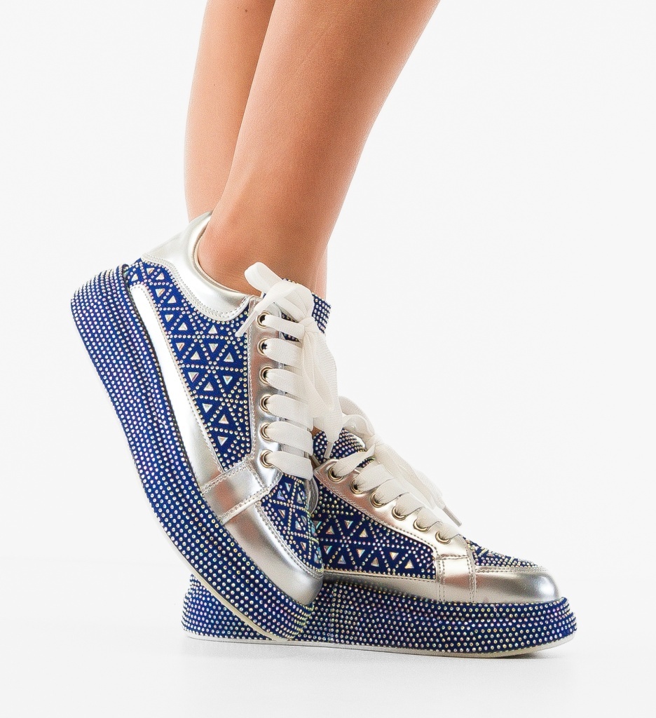 Sneakers Dama Trente Albastri | Confort Sport - imagine 2