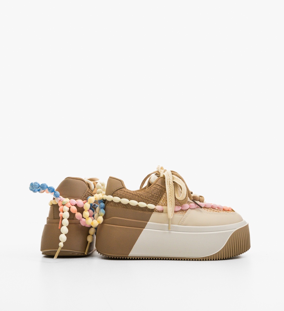 Pantofi Sport Dama Fabia Khaki - Confort și Stil - imagine 4
