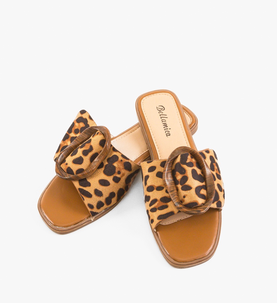 Papuci Wang Animal Print - Eleganță și Stil - imagine 4