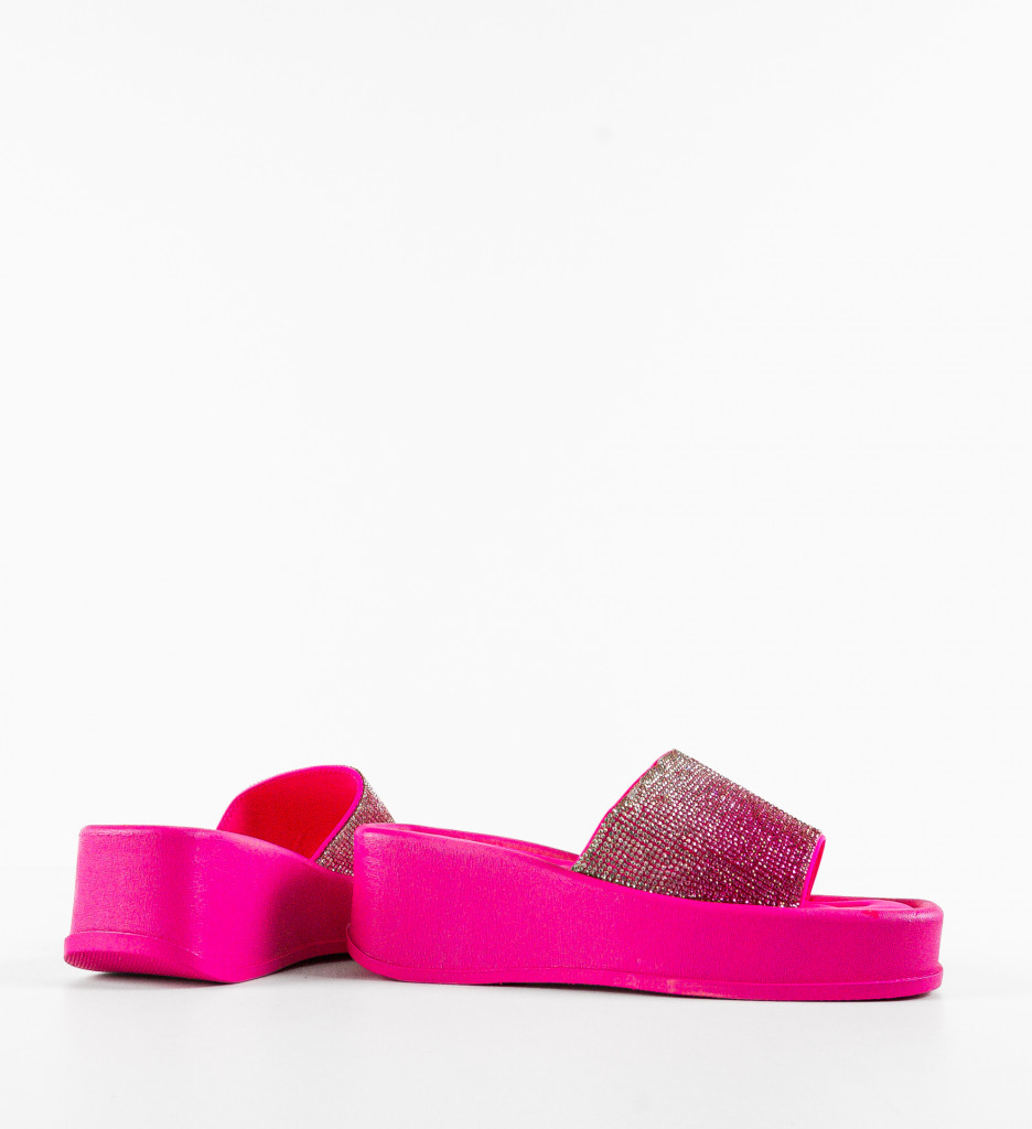 Papuci Dama Gaib Fuchsia - Confort și Stil - imagine 3