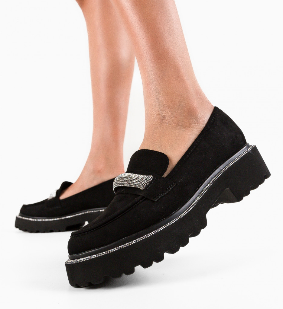 Pantofi Casual Smith Negri | Stilul Tău Zilnic - imagine 4