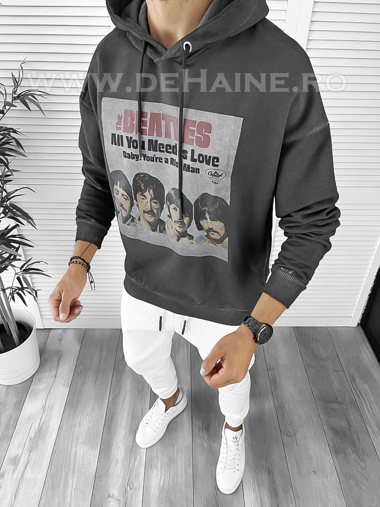 Hanorac Barbati Slim Fit Negru K113