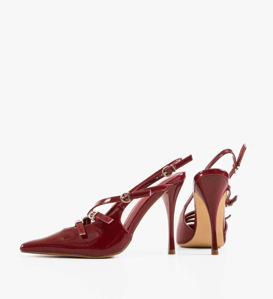 Pantofi Ysaya Rosii cu Toc - Eleganță Asigurată - imagine 7