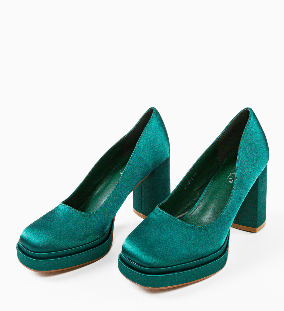 Pantofi Toc Eleganți Verde - Stil și Confort - imagine 8