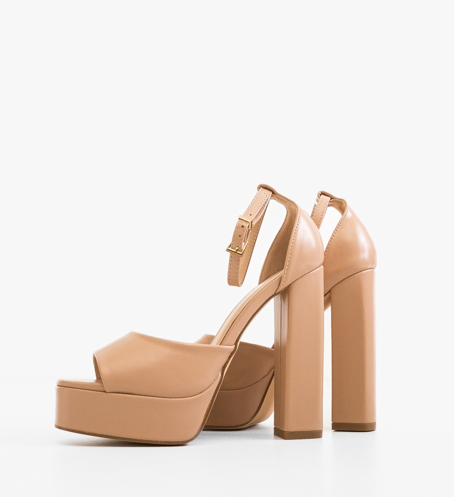 Sandale Flora Nude - Eleganță și Confort - imagine 4