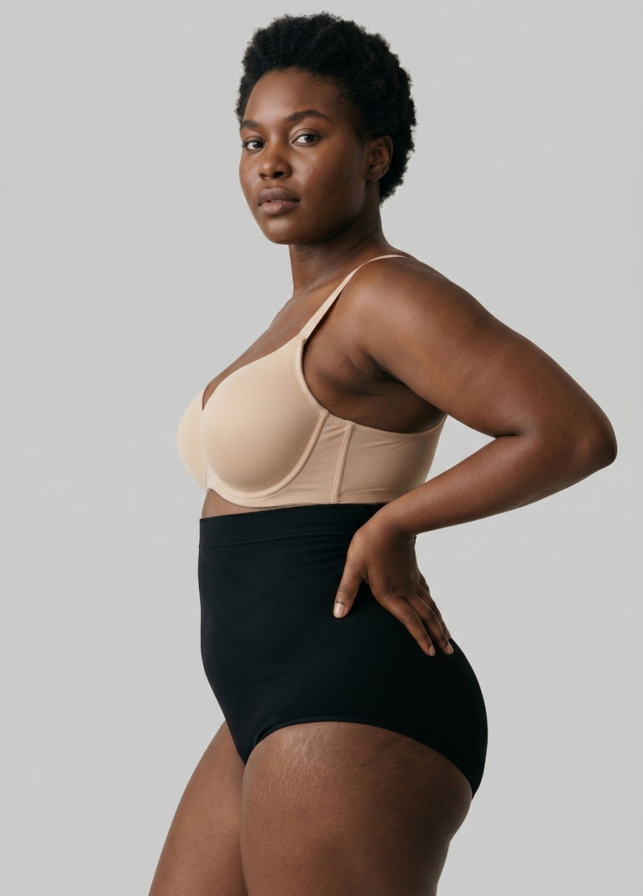 Slip Modelator Talie Inalta Marquise 53602, Negru - imagine 4