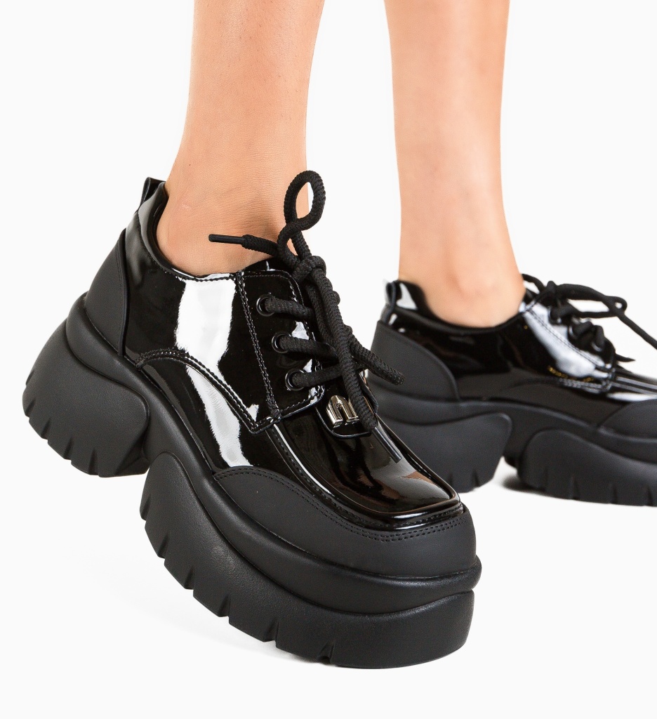 Pantofi Casual Miu Negri | Stil și Confort Zilnic