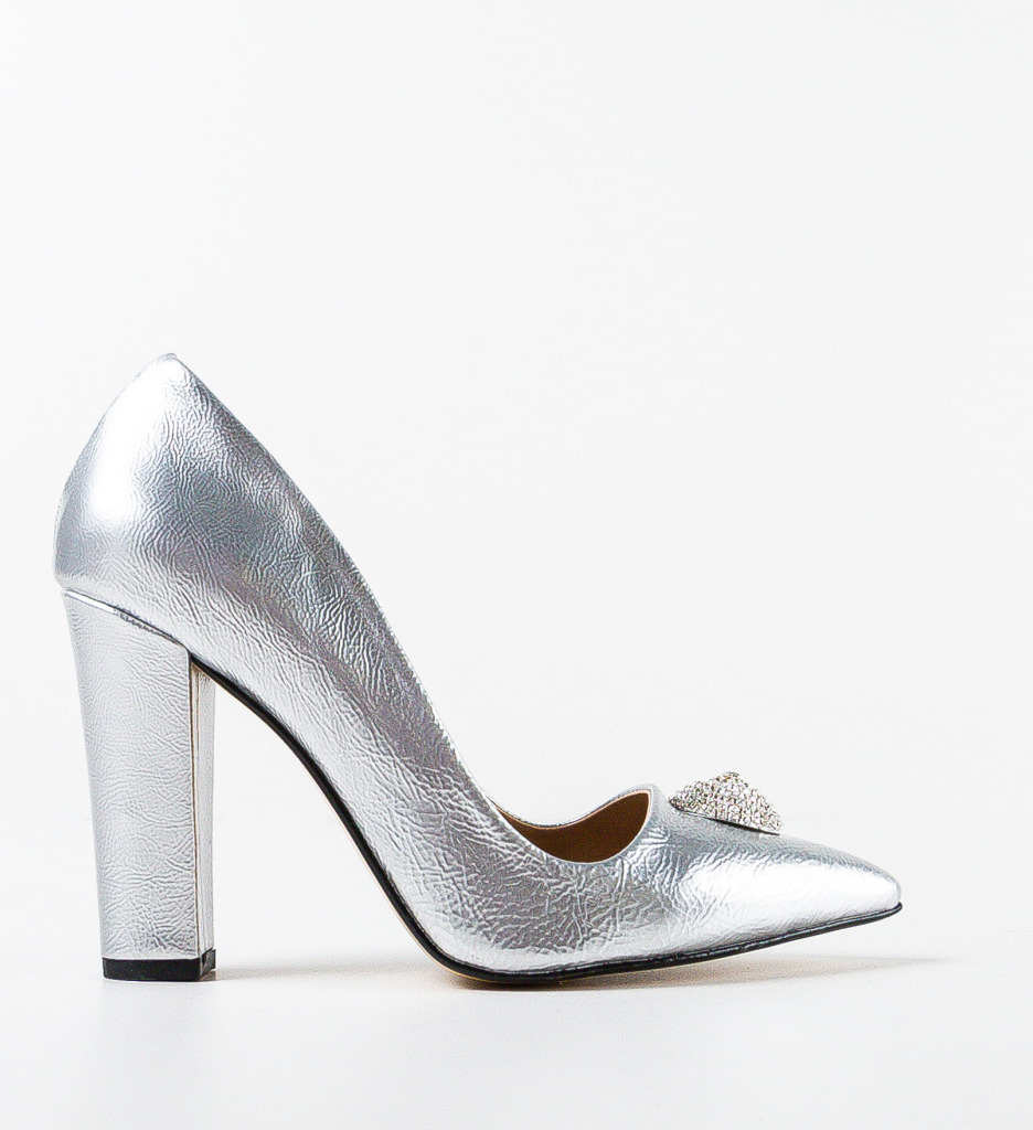 Pantofi dama Munyr Gri - Eleganță și Stil - imagine 4