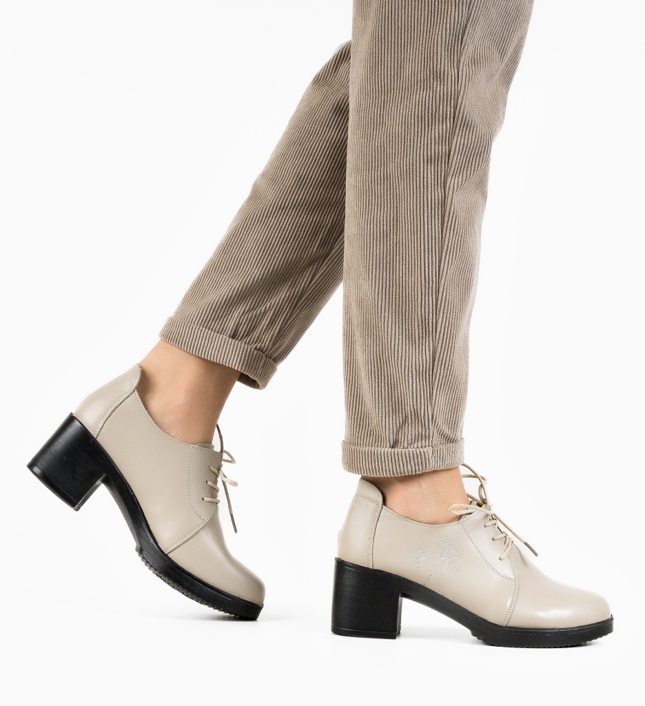 Pantofi Casual Atraxia Bej - Confort și Stil - imagine 3