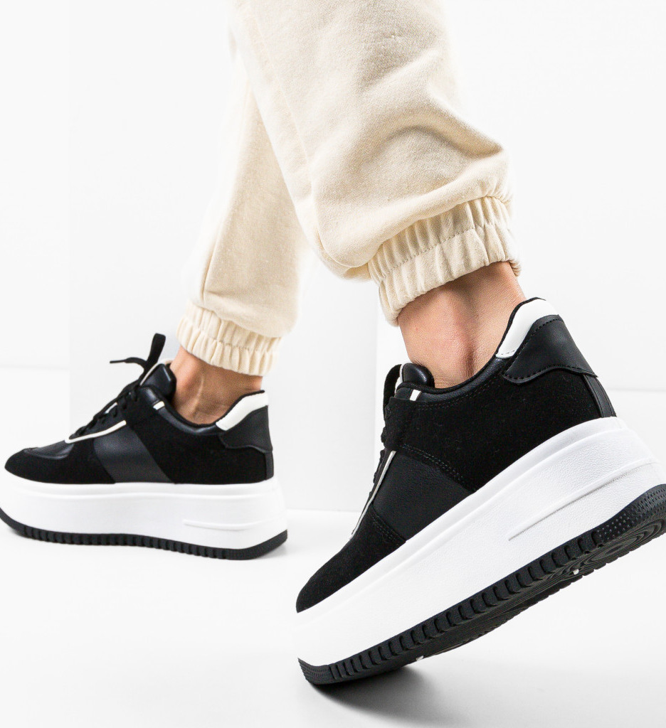 Sneakers Hughes Negri - Confort și Stil - imagine 5