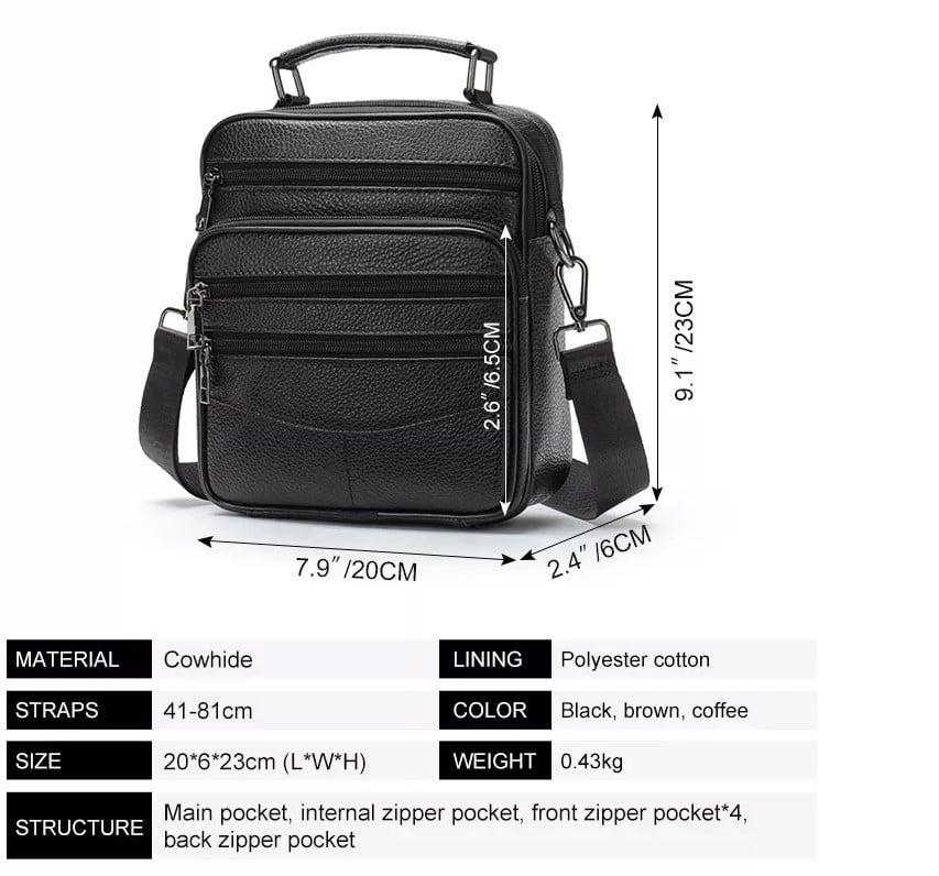 Geanta Umar Barbati Piele Naturala | Oem Elio - imagine 4
