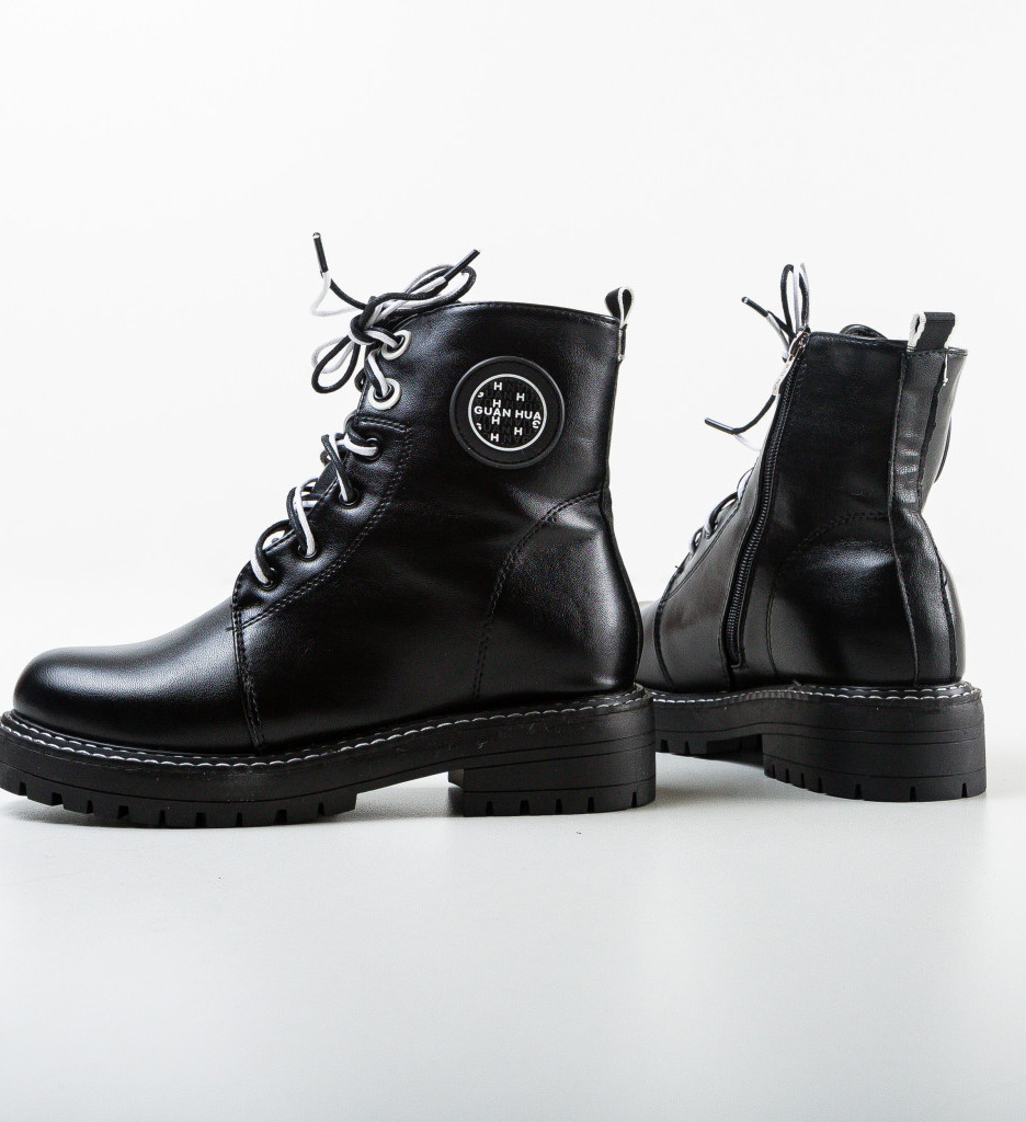 Ghete Mindy Negre | Eleganță și Confort - imagine 6