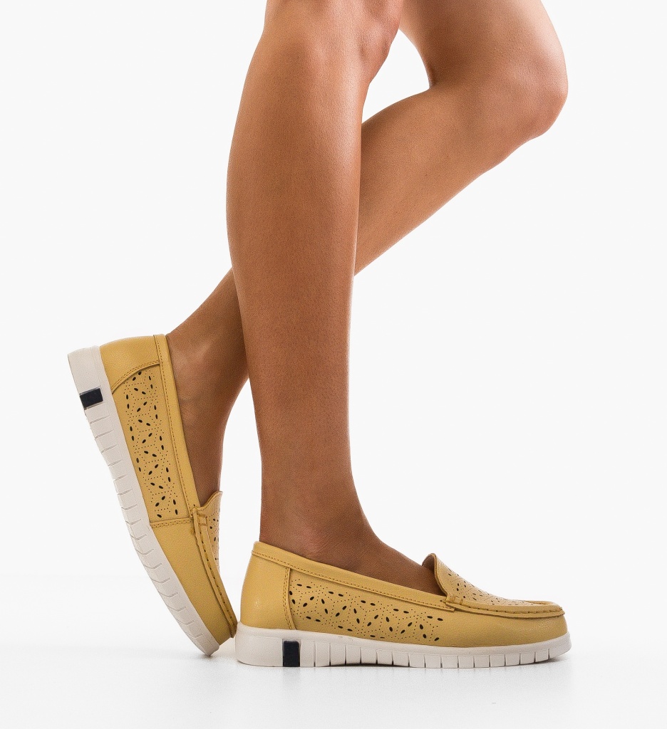 Espadrile Dama Skrell Galbene | Confortabile
