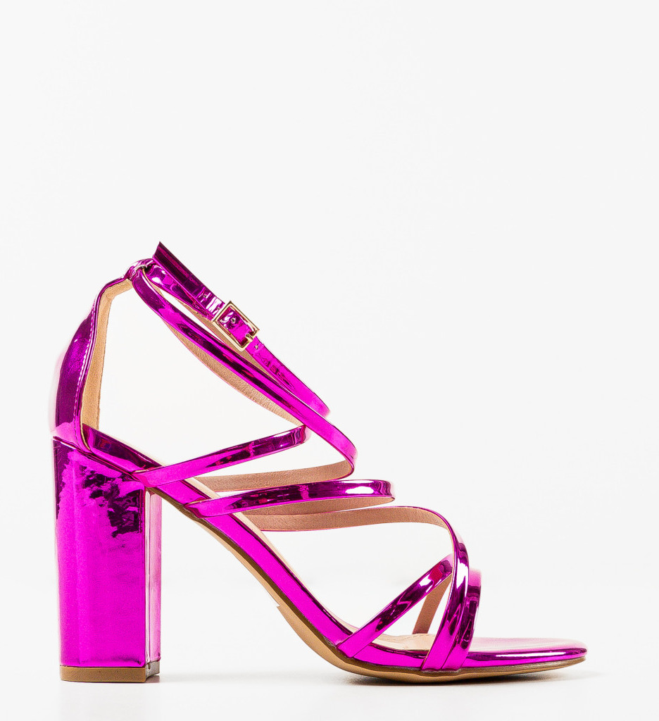 Sandale cu Toc Fuchsia - Eleganță și Stil - imagine 5