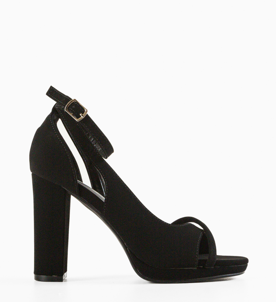 Sandale cu Toc Hagma Negre | Eleganță - imagine 6