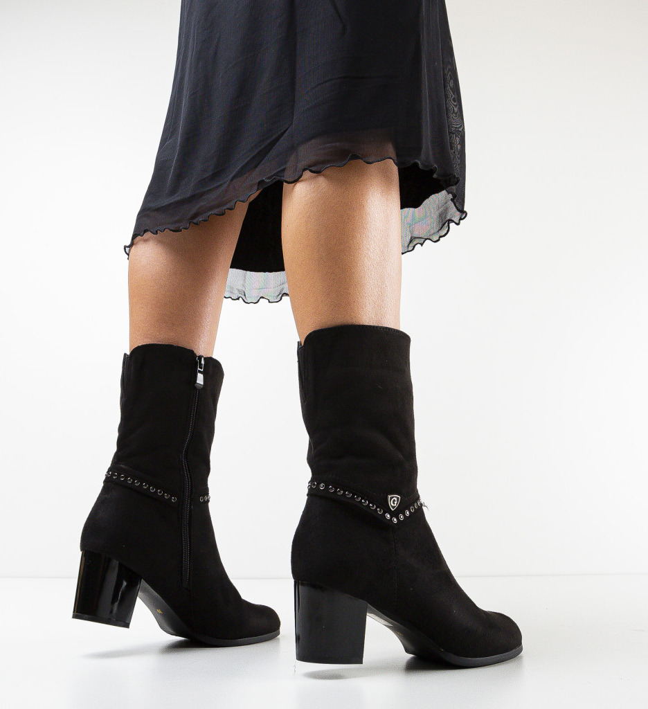 Botine Opresca Negre 2 Depurtat - Eleganță și Confort - imagine 4