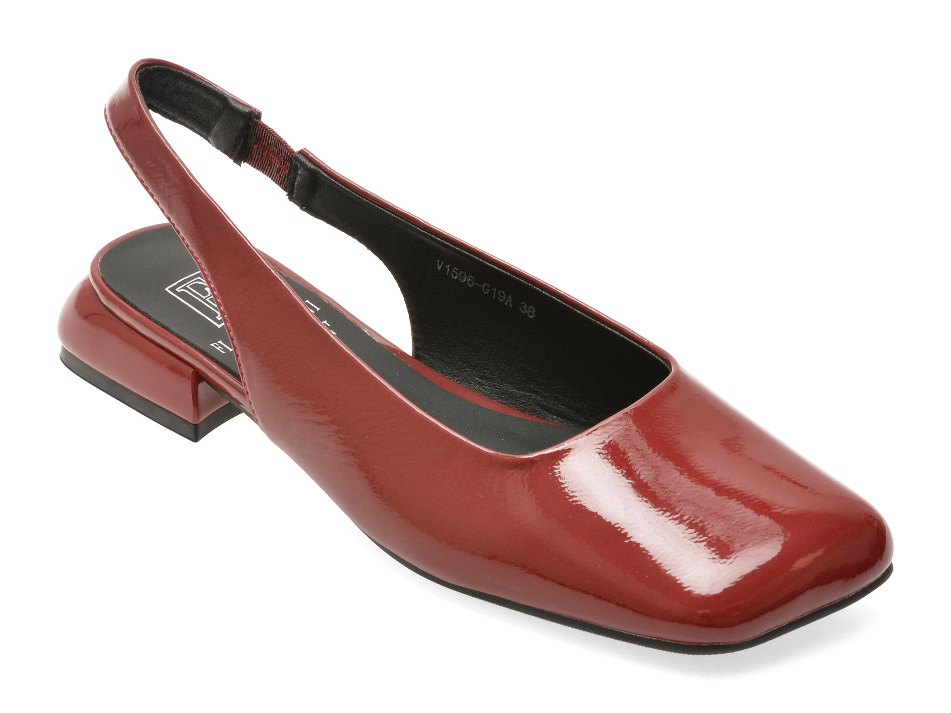 Pantofi Flavia Passini rosii din piele lacuita