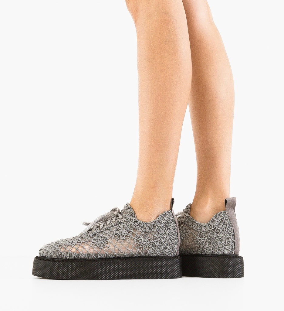 Pantofi Casual Ystory Gri - Confort și Stil - imagine 2