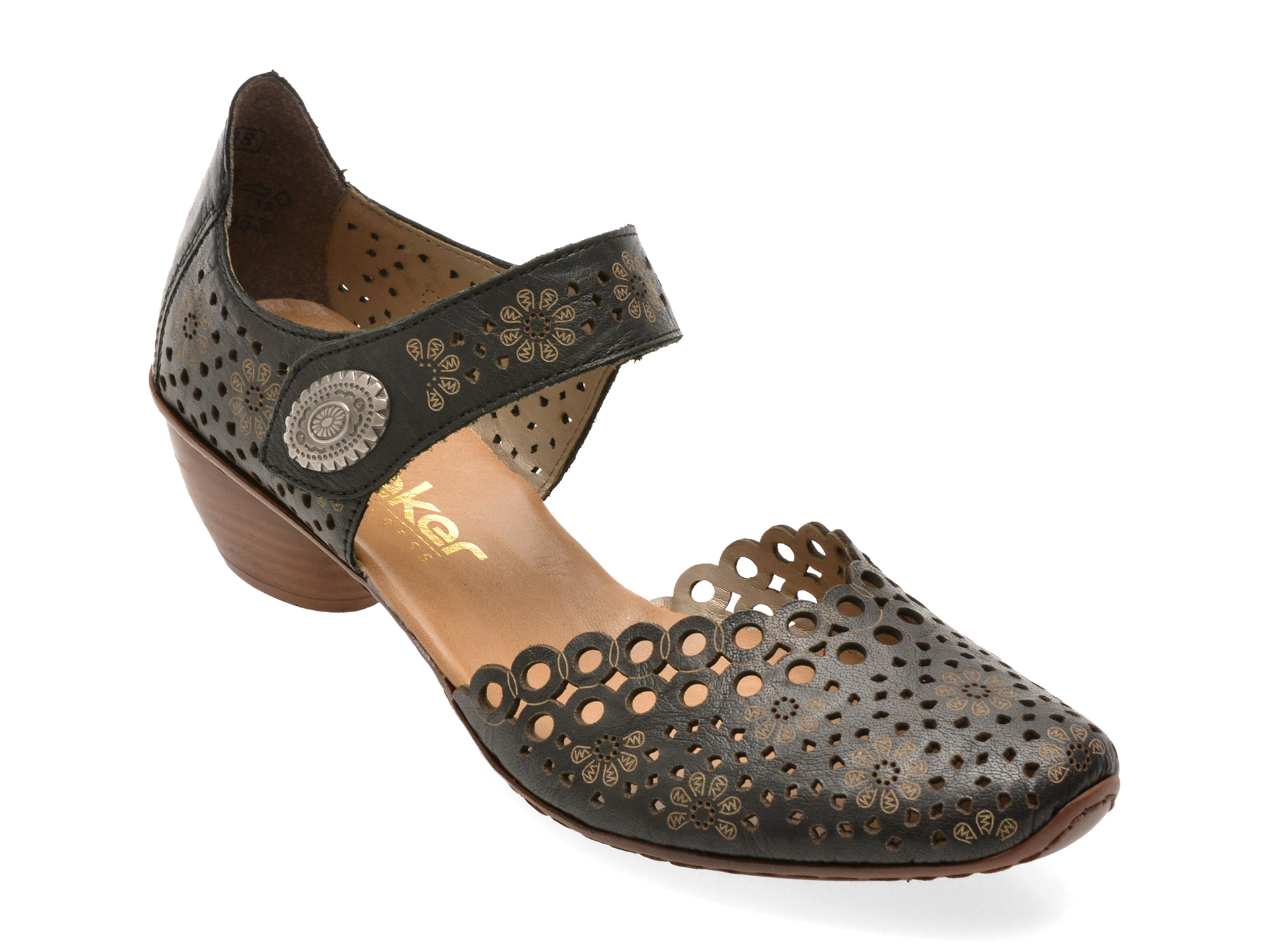 Pantofi Rieker Piele cu Velcro | Confort Zilnic - imagine 2