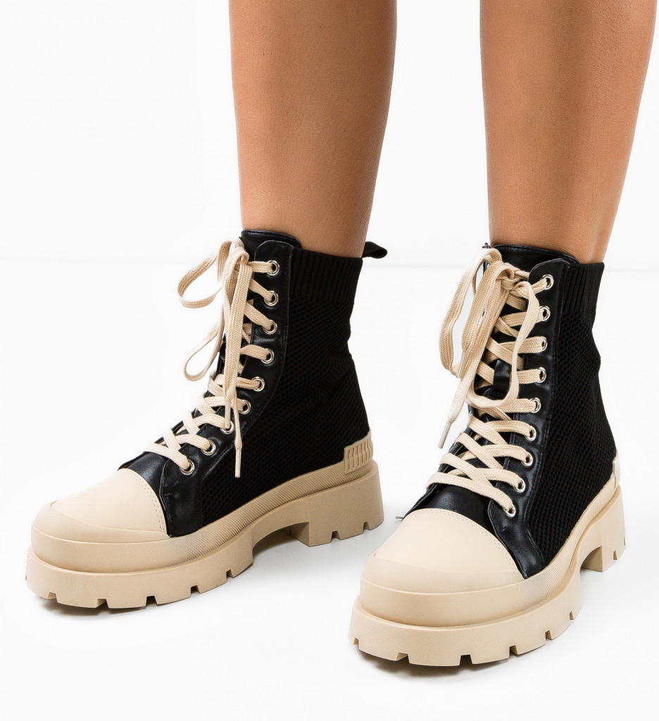 Ghete Dama Marco Negre | Stil Urban Elegant - imagine 2