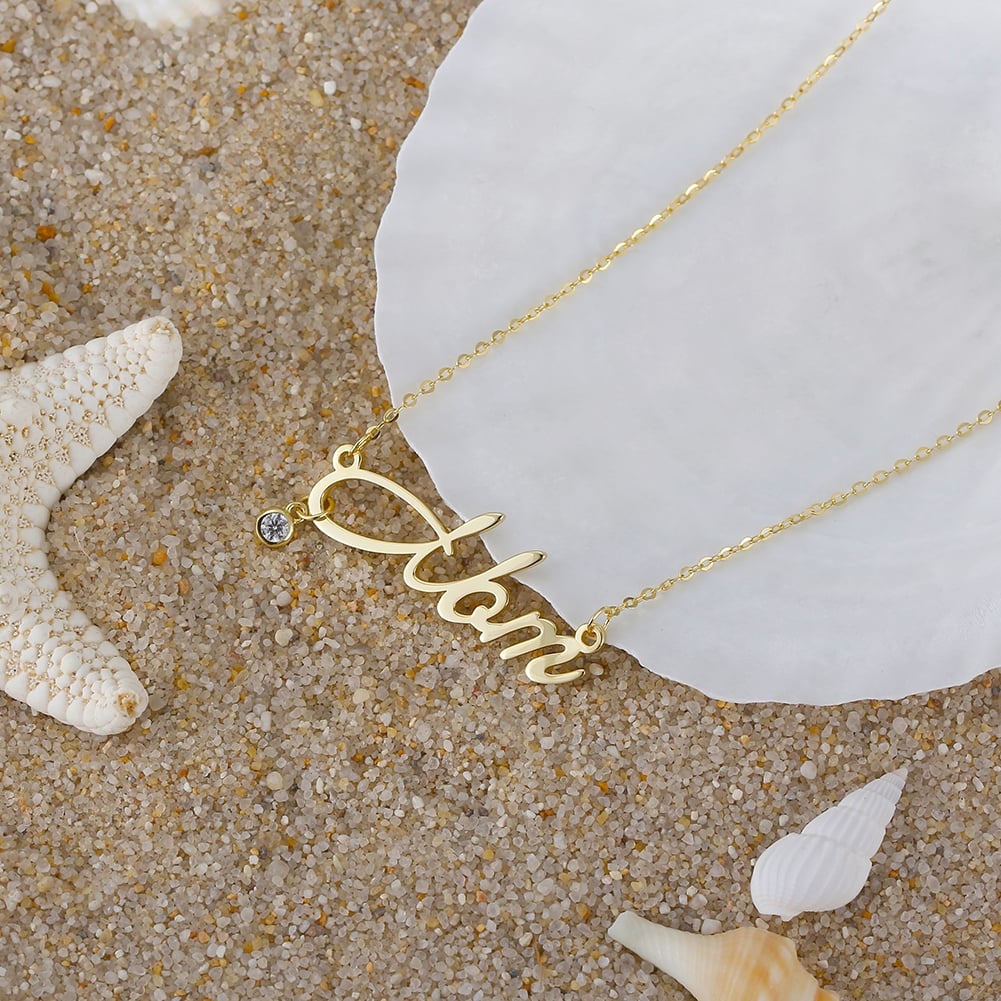 Lantisor Argint Delis "Mom" Placat cu Aur - imagine 4