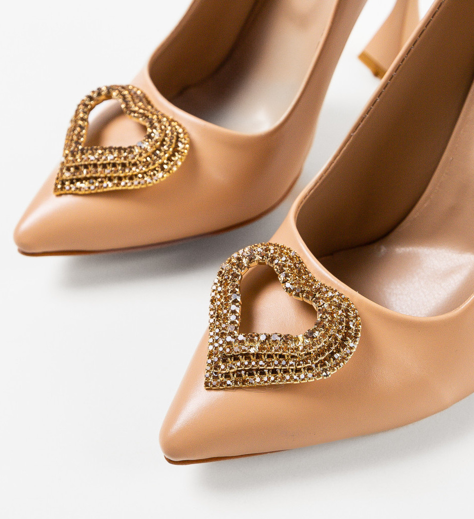 Pantofi Toc Darino Nude | Eleganță și Versatilitate - imagine 7